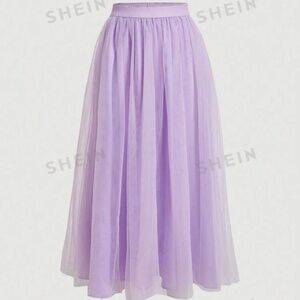 Purple tulle skirt
